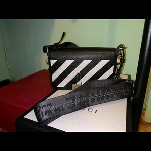 OFF White leather mini bag